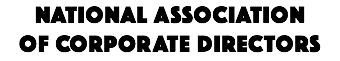 NATIONAL ASSOCIATION OF CORPORATE DIRECTORS